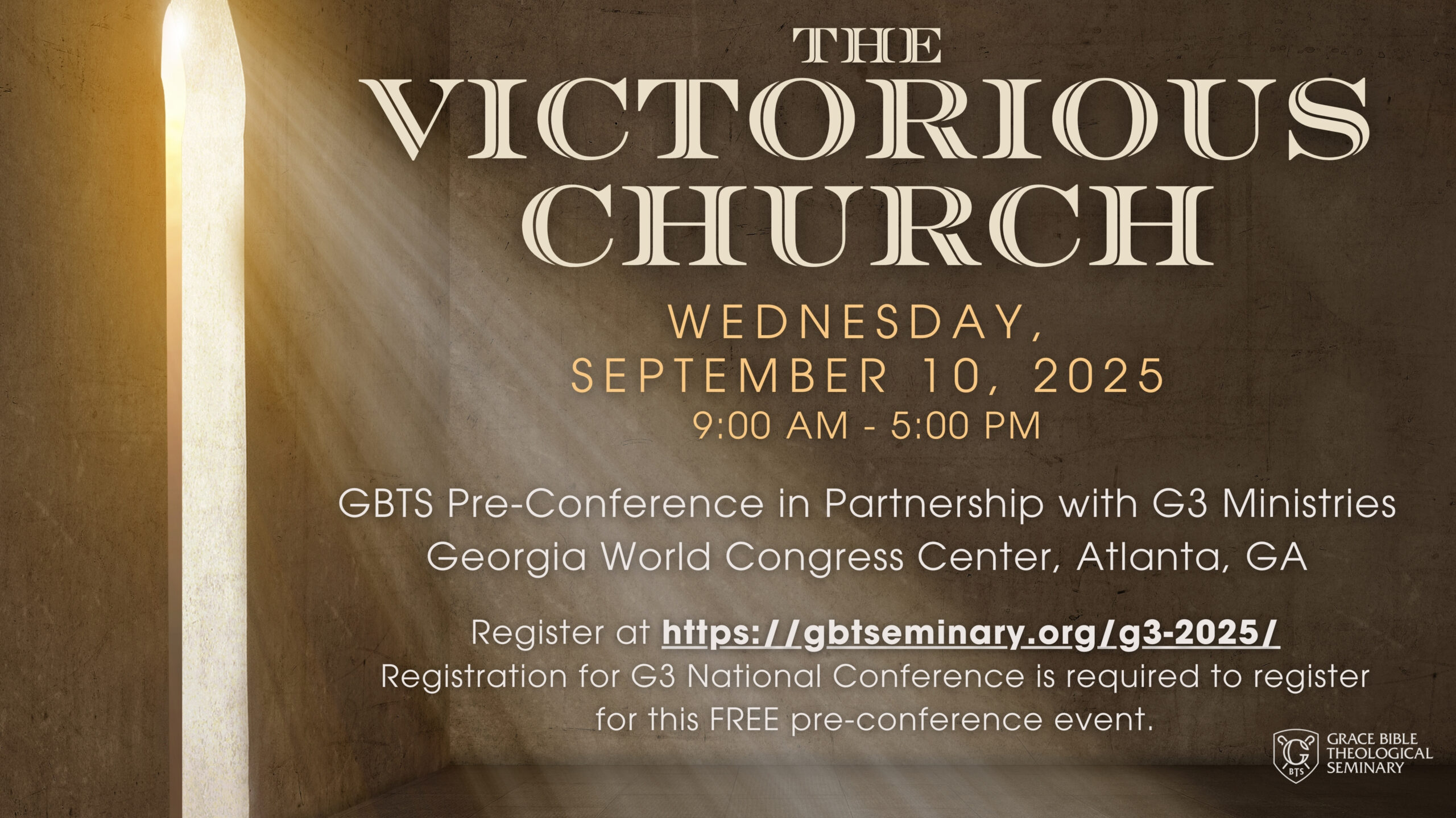GBTS 2025 Pre-Conference Banner in Partnership with G3